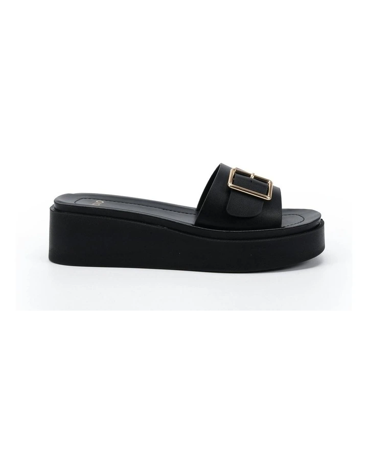 Beatific Wedge Sandals in Black image 1