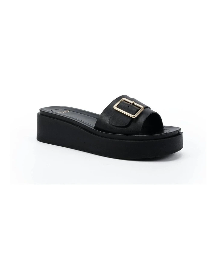 Beatific Wedge Sandals in Black image 2