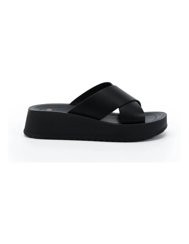 Blerm Wedge Sandals in Black image 1