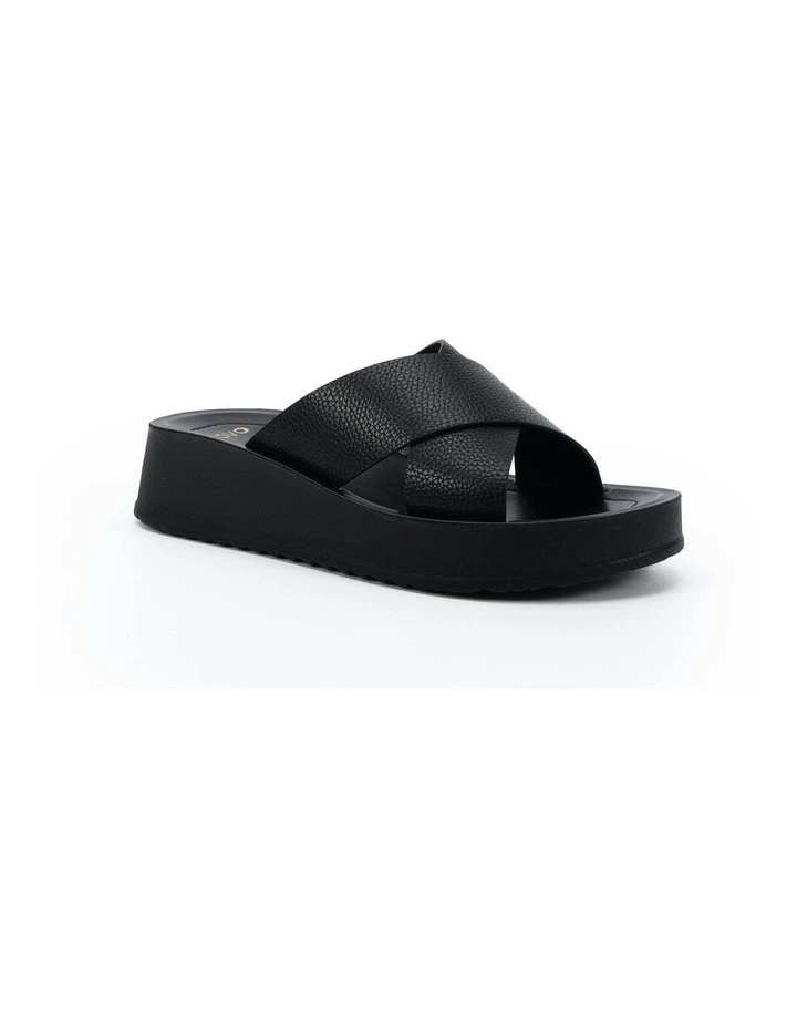 Blerm Wedge Sandals in Black image 2