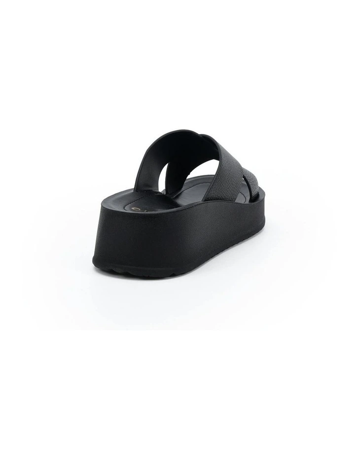 Blerm Wedge Sandals in Black image 3