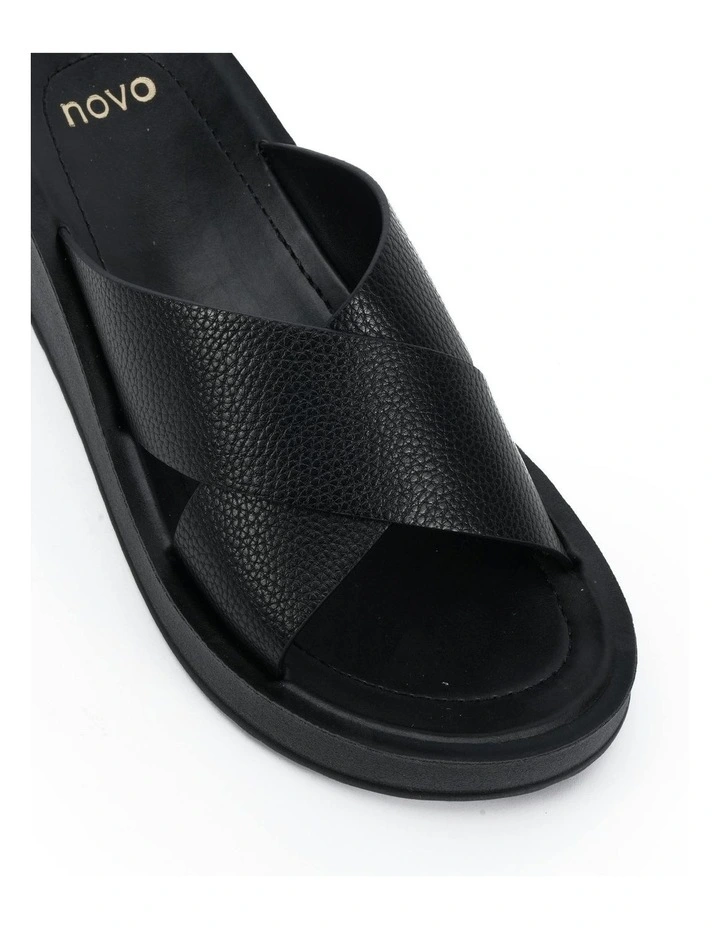 Blerm Wedge Sandals in Black image 5