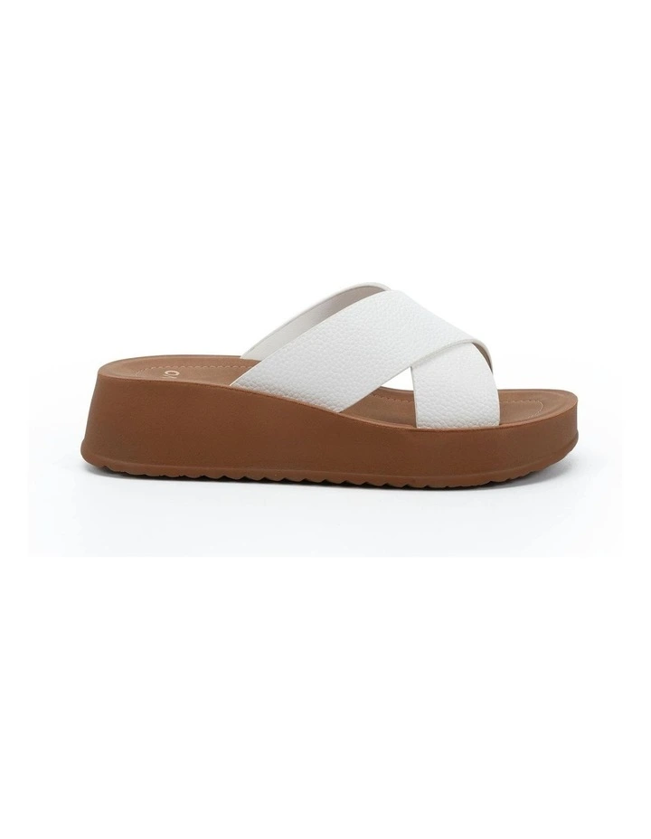 Blerm Wedge Sandals in White image 1