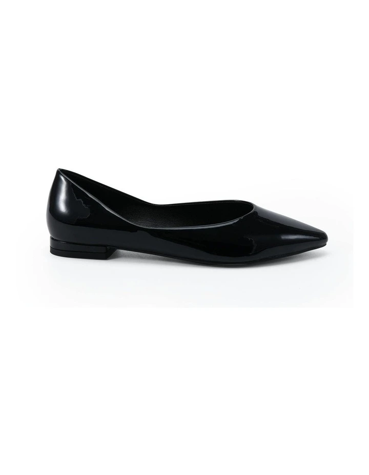 Clever Ballet Flats in Black Patent image 1