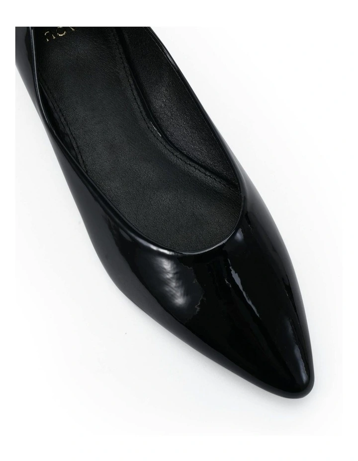 Clever Ballet Flats in Black Patent image 4