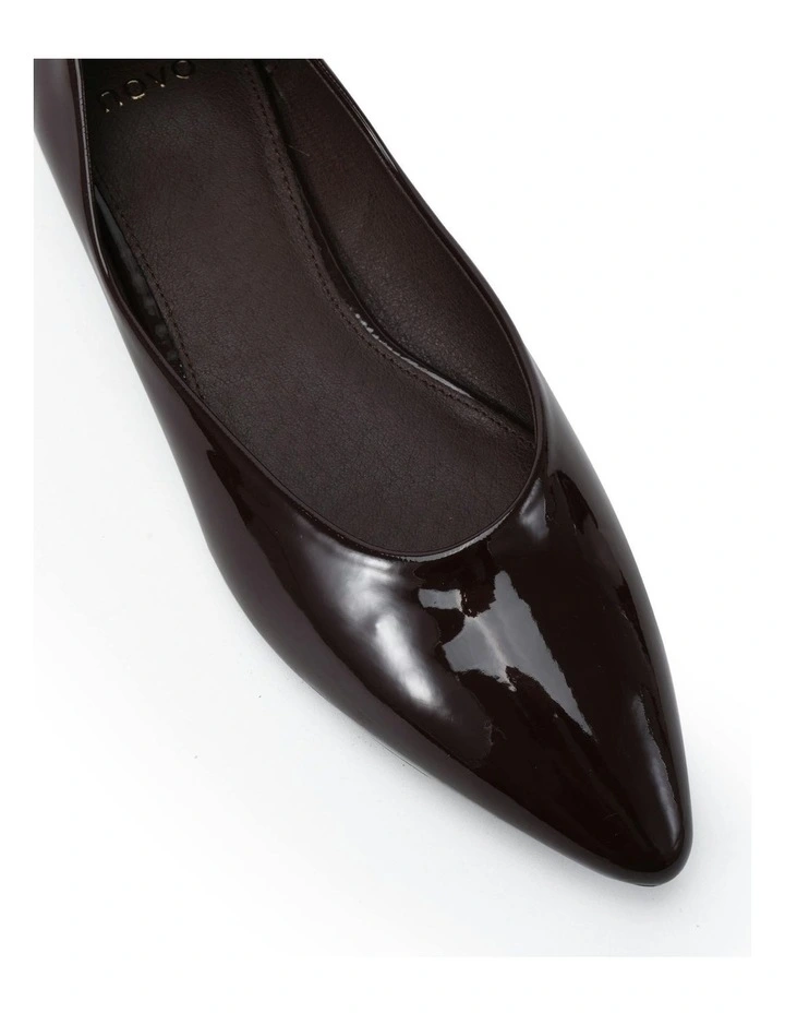 Clever Ballet Flat in Espresso Patent image 4