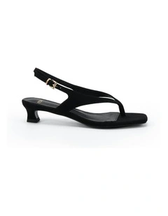 Verge Heels in Black Suede