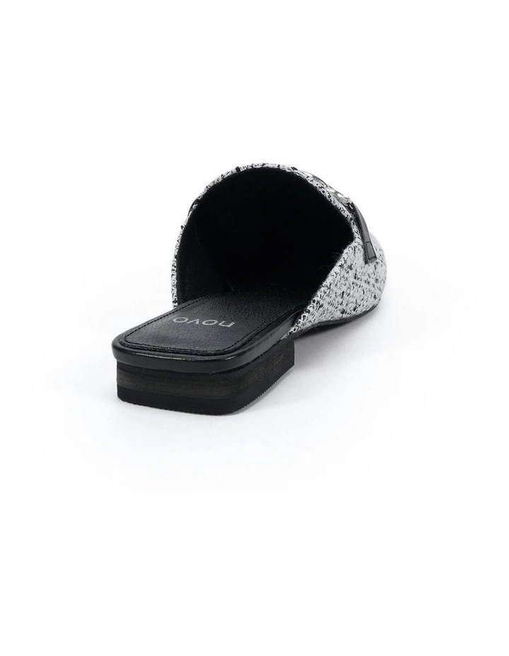 Carletta Mules in Black Tweed image 3