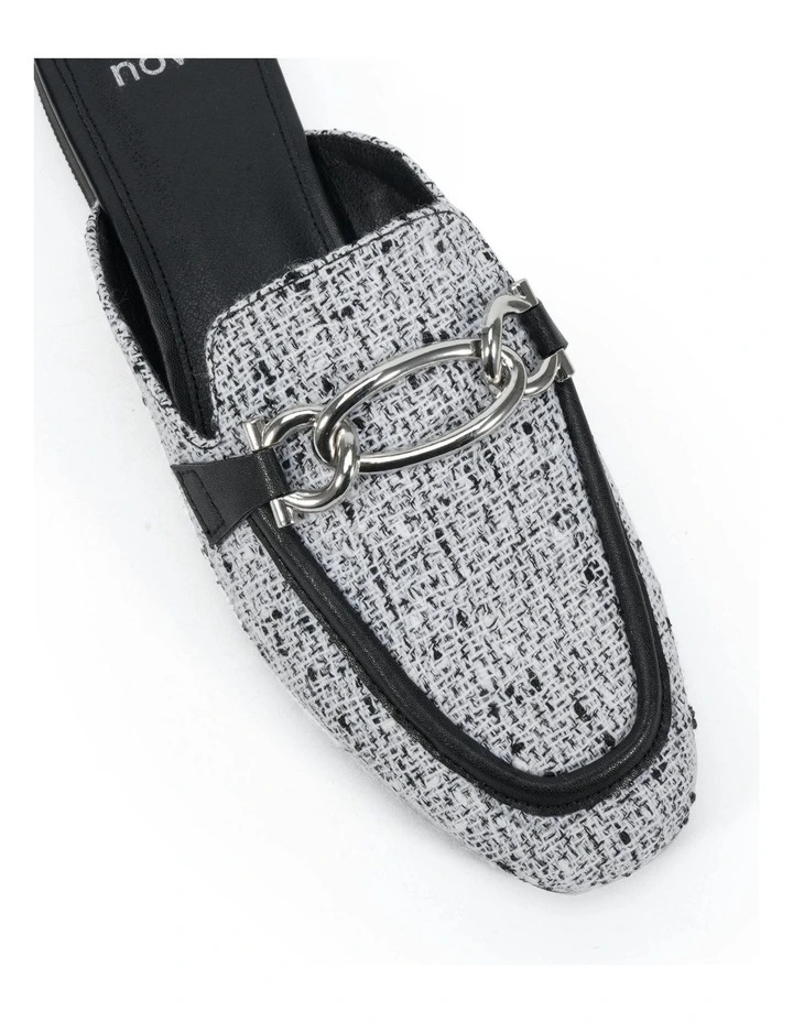 Carletta Mules in Black Tweed image 4