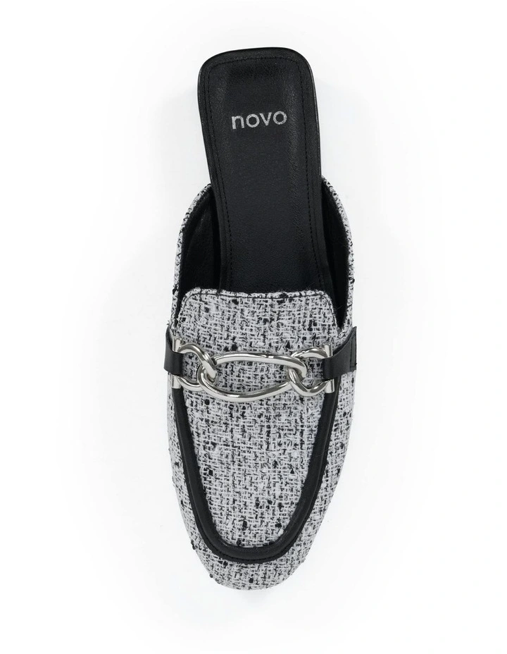 Carletta Mules in Black Tweed image 5