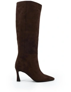 Devyn Boots in Espresso Suede