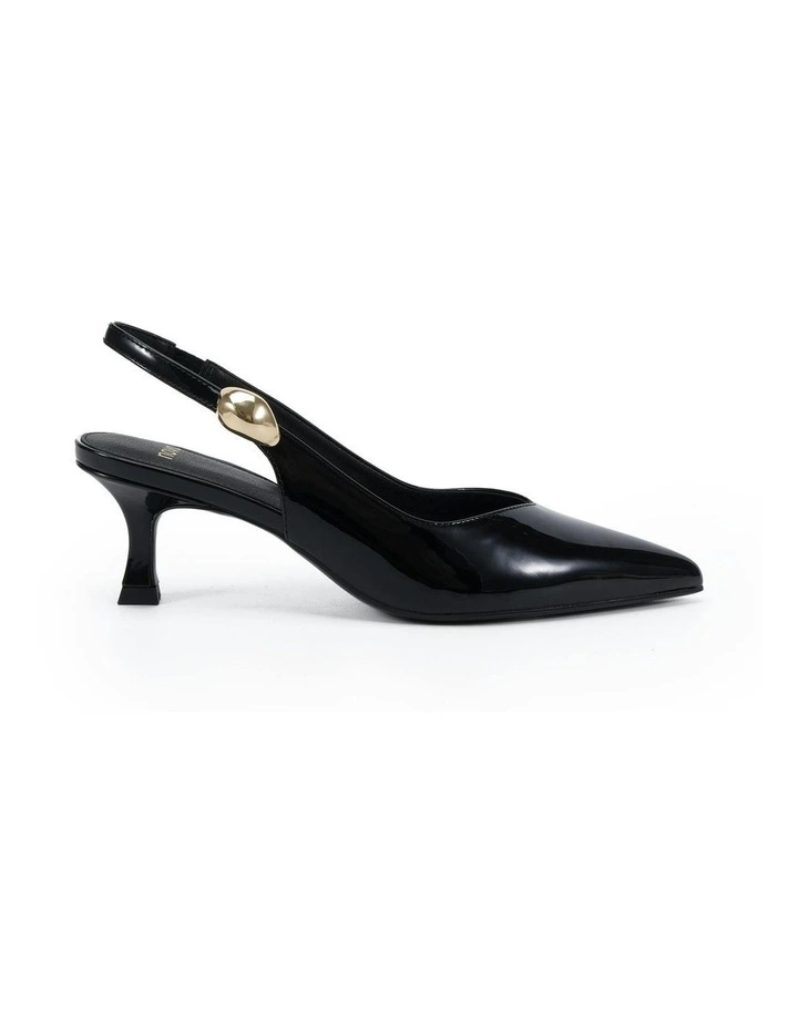 Ionize Court Heels in Black Patent image 1