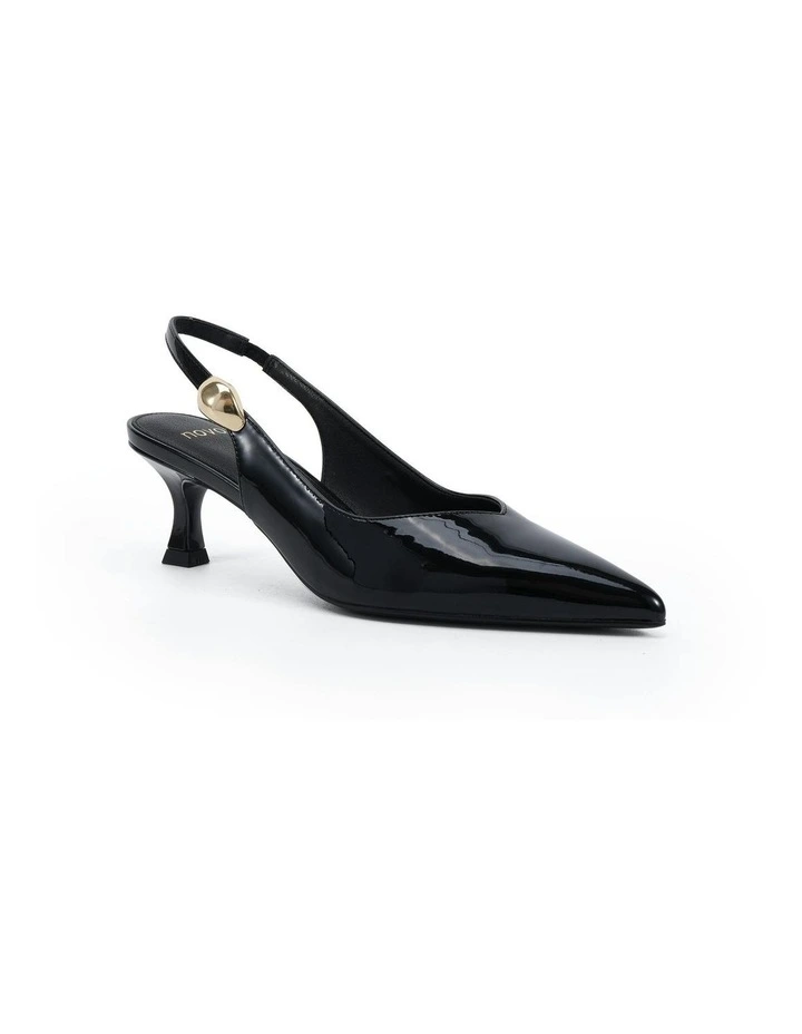 Ionize Court Heels in Black Patent image 2