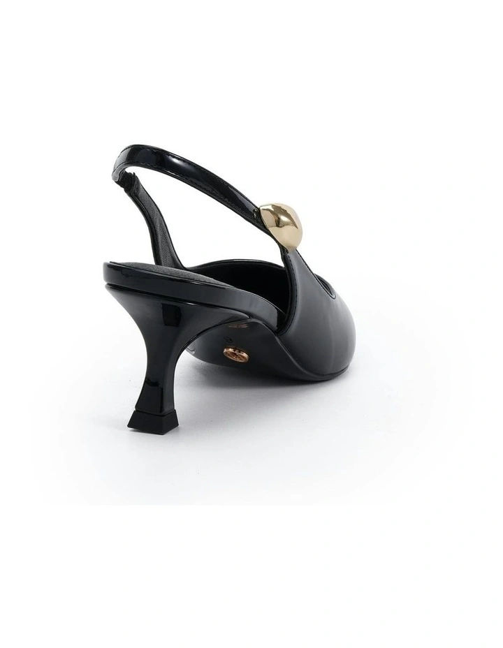 Ionize Court Heels in Black Patent image 3