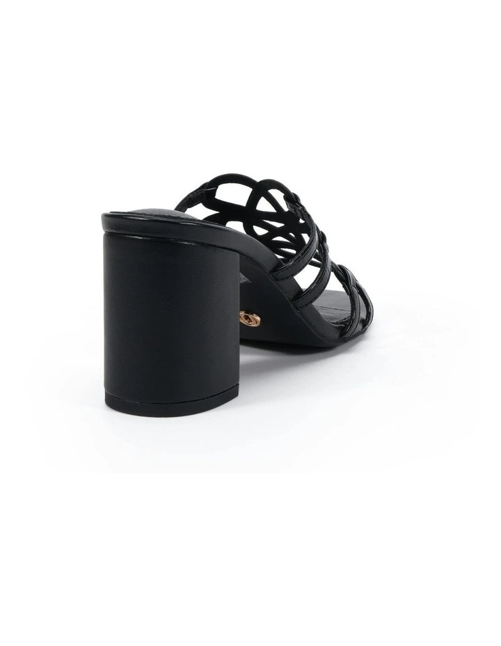 Newly Heels in Black Croc image 3