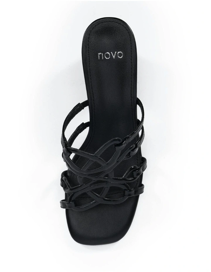 Newly Heels in Black Croc image 5