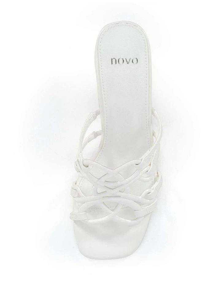 Newly Heels in White Croc image 4