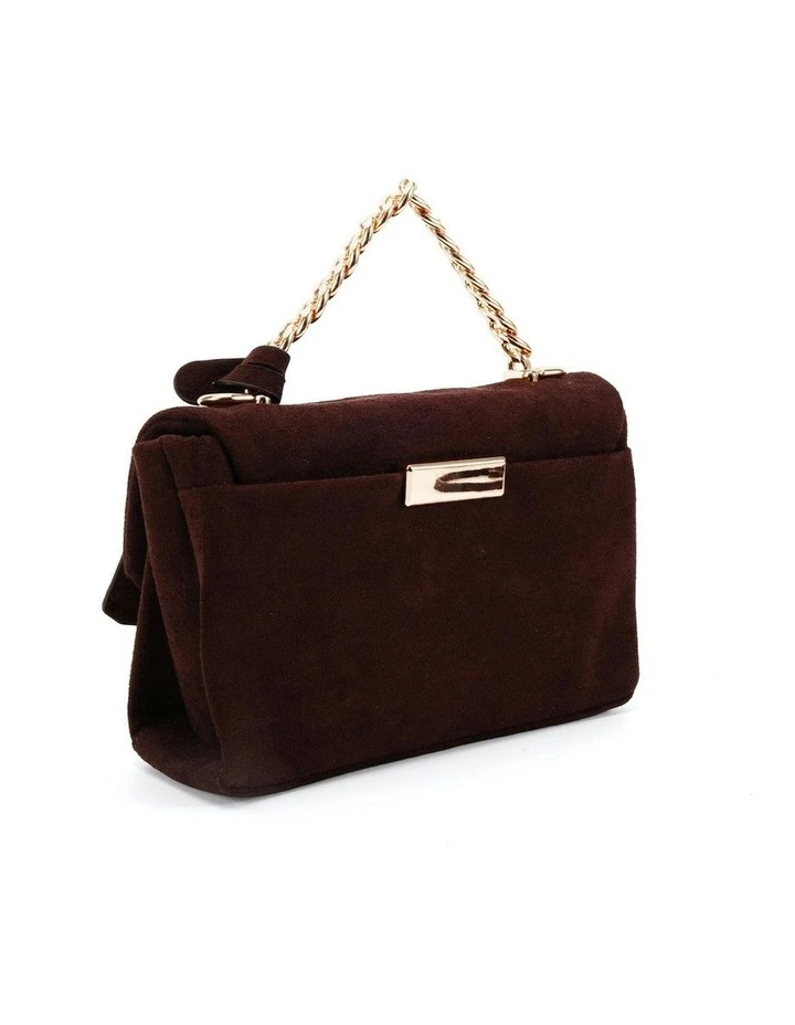 Affina Bag in Espresso Suede image 2