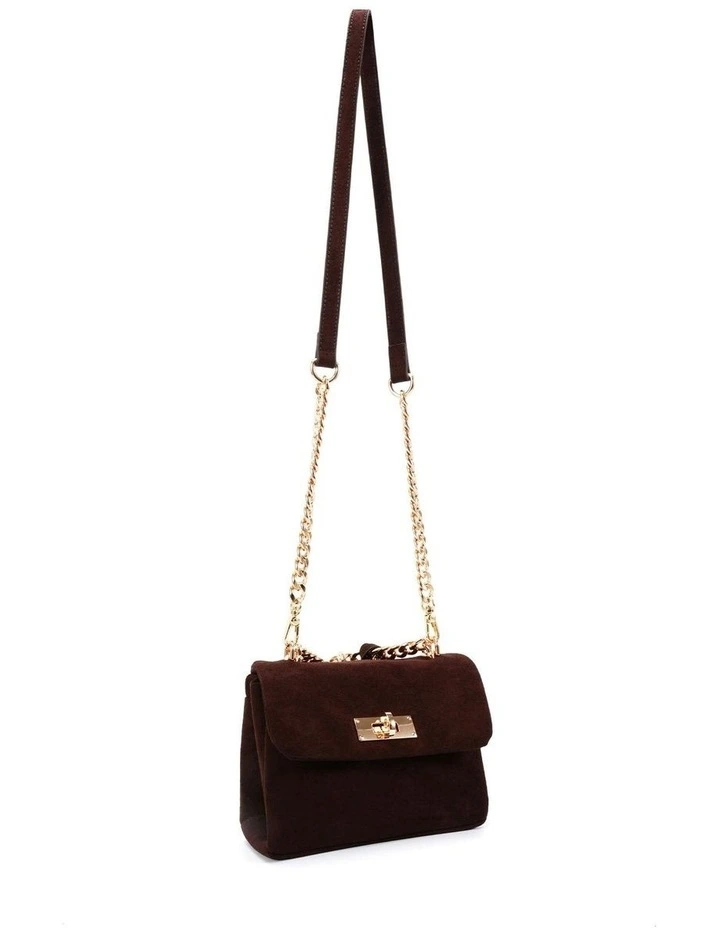 Affina Bag in Espresso Suede image 4