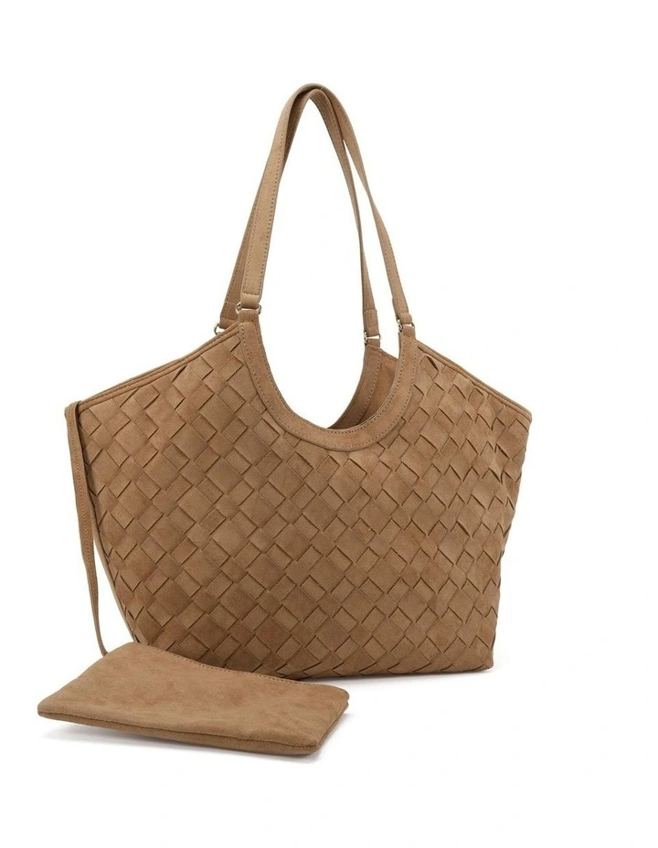 Aladin Tote Bag in Biscoff Suede image 1