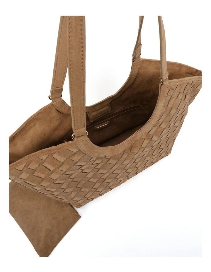 Aladin Tote Bag in Biscoff Suede image 2