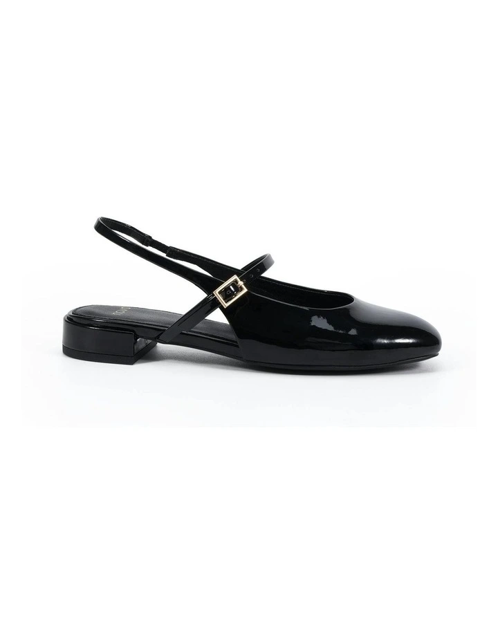 Capable Ballet Flats in Black Patent image 1