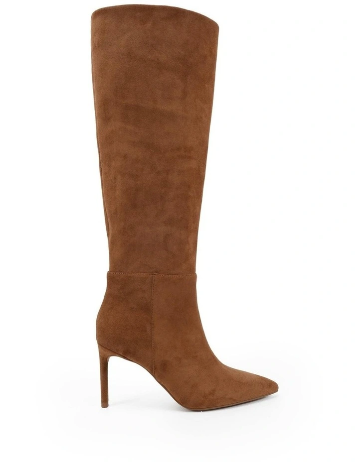 Kamryn Boots in Caramel Suede image 1
