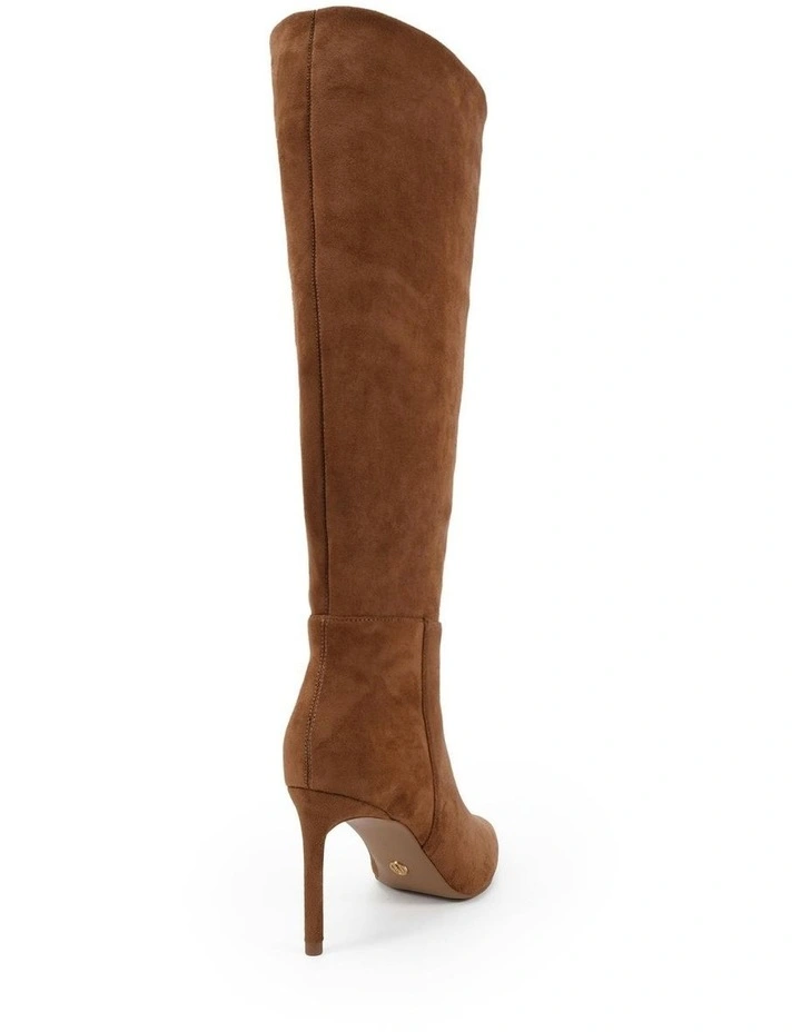 Kamryn Boots in Caramel Suede image 3