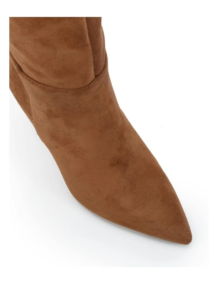 Kamryn Boots in Caramel Suede image 4