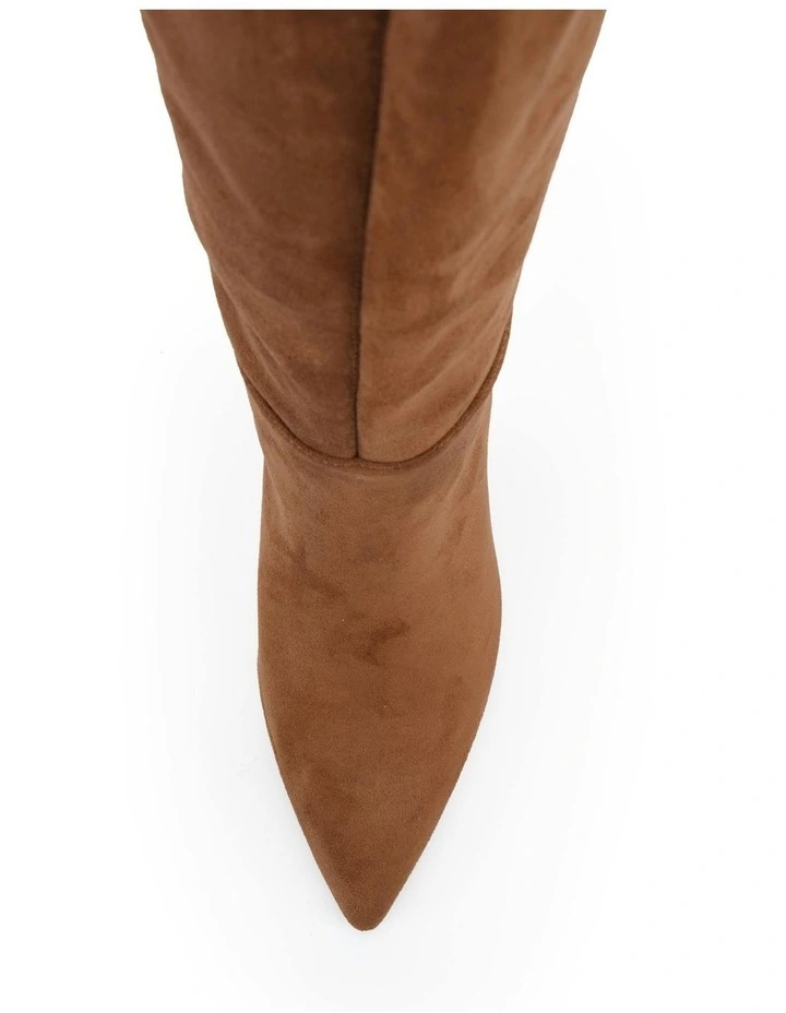 Kamryn Boots in Caramel Suede image 5