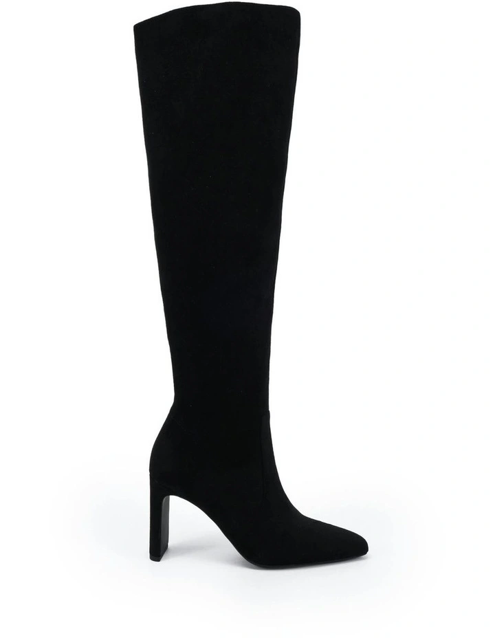 Kiyomi Boots in Black Suede image 1