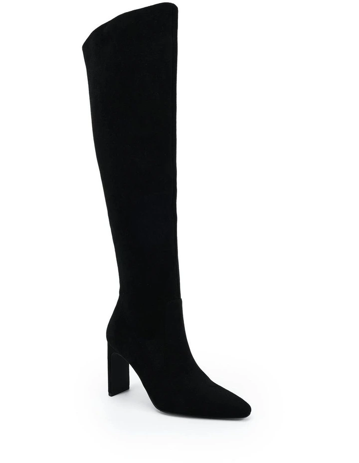 Kiyomi Boots in Black Suede image 2
