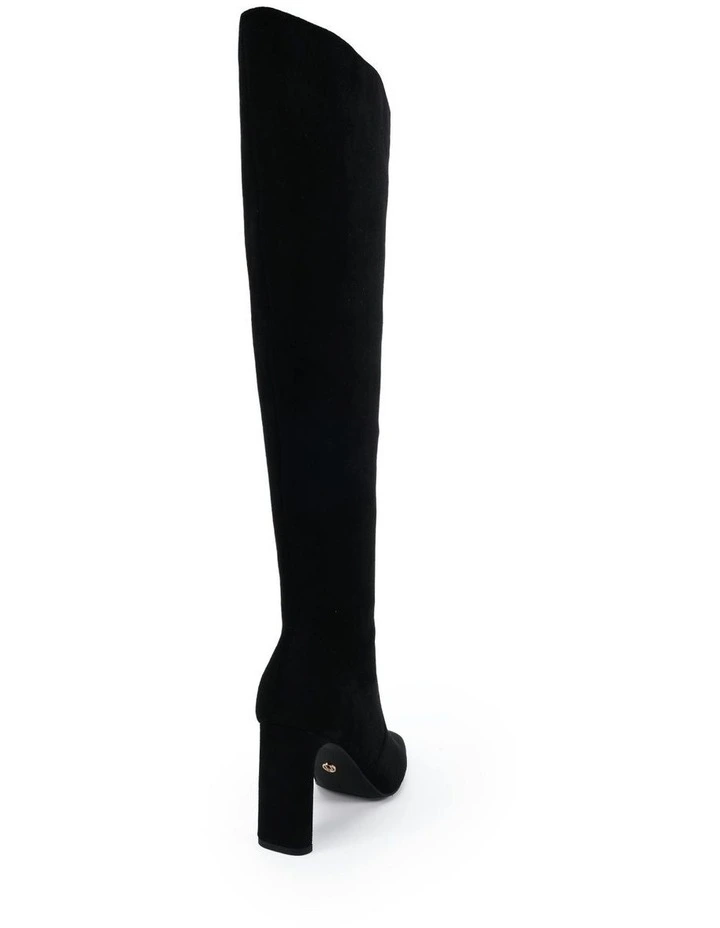 Kiyomi Boots in Black Suede image 3