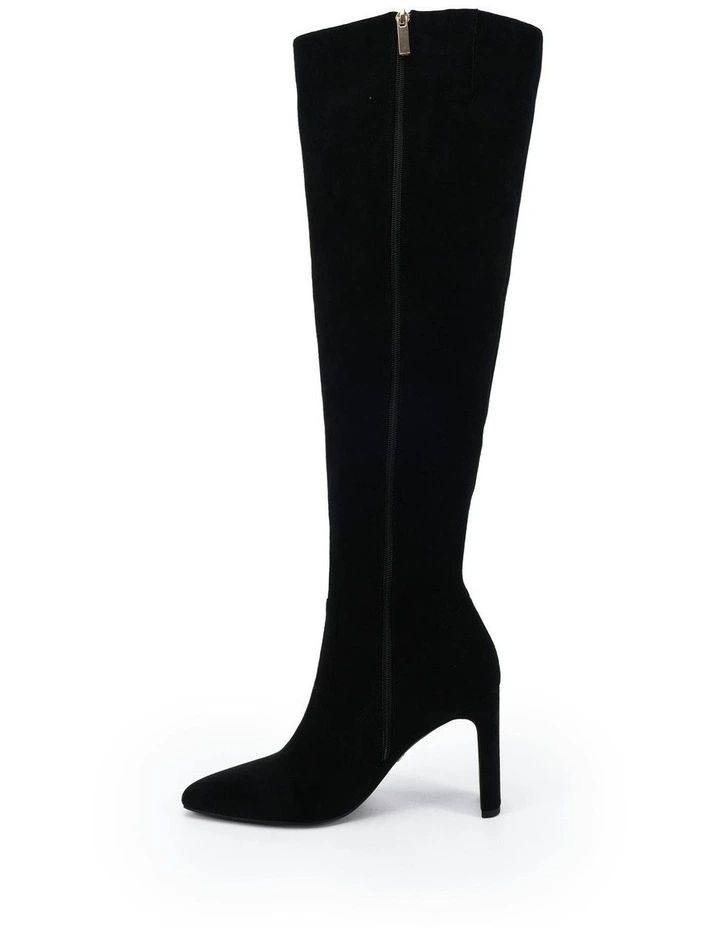 Kiyomi Boots in Black Suede image 6