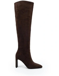 Kiyomi Boots in Espresso Suede
