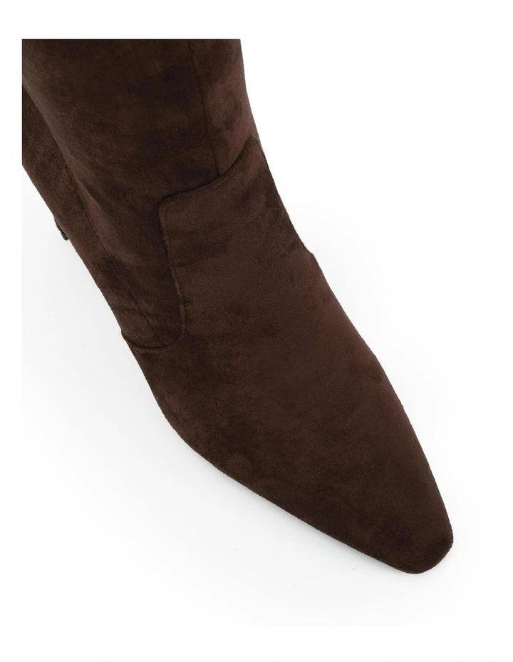 Kiyomi Boots in Espresso Suede image 4
