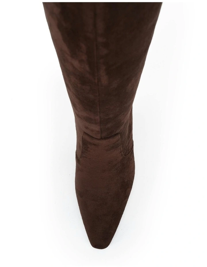 Kiyomi Boots in Espresso Suede image 5