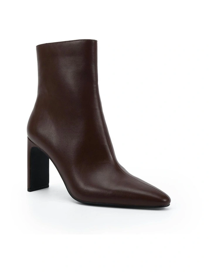 Korina Ankle Boots in Milk Chocolate image 2