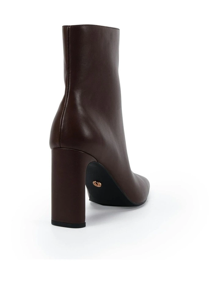 Korina Ankle Boots in Milk Chocolate image 3