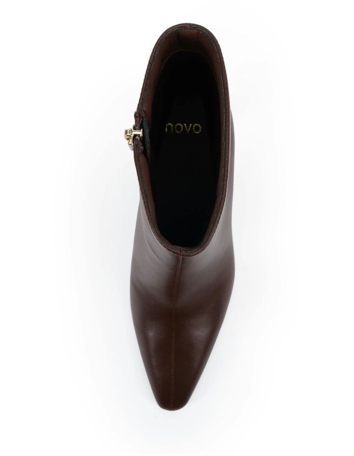 Korina Ankle Boots in Milk Chocolate image 5