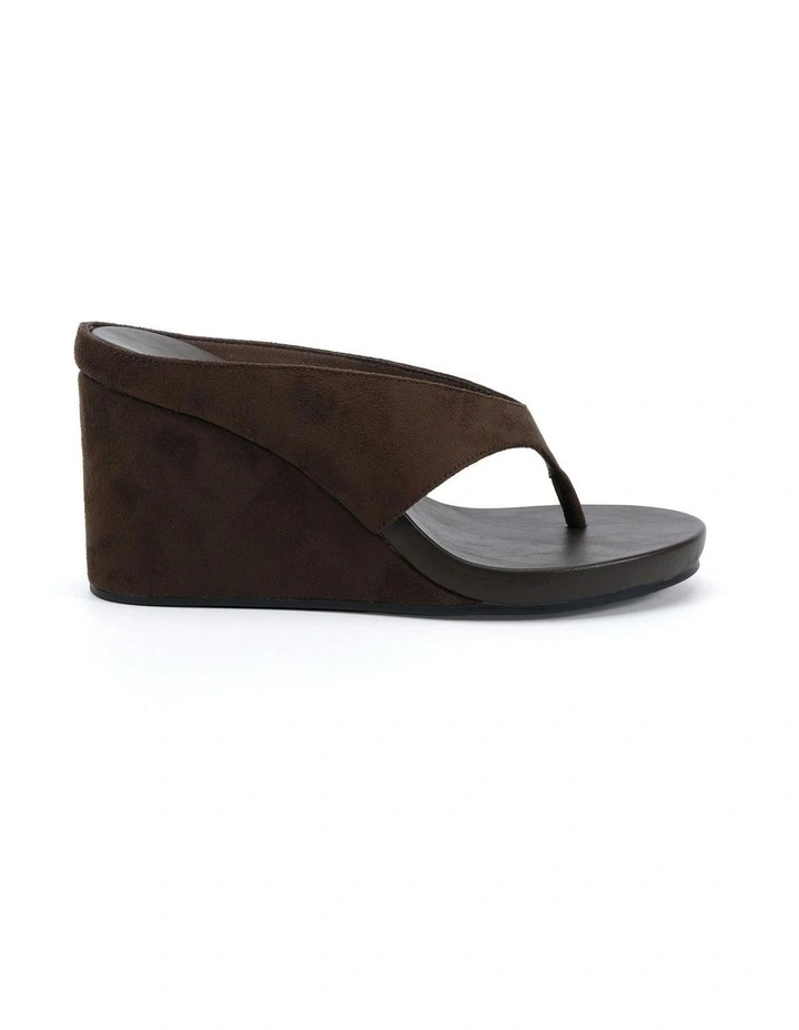 Yoasobi Sandals in Espresso Suede image 1