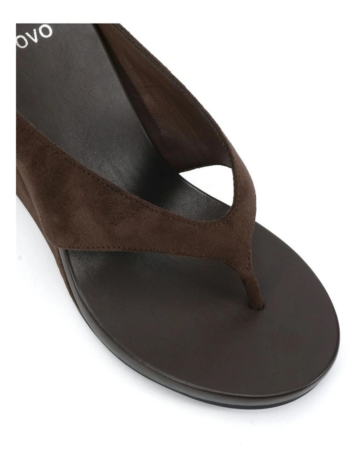 Yoasobi Sandals in Espresso Suede image 4