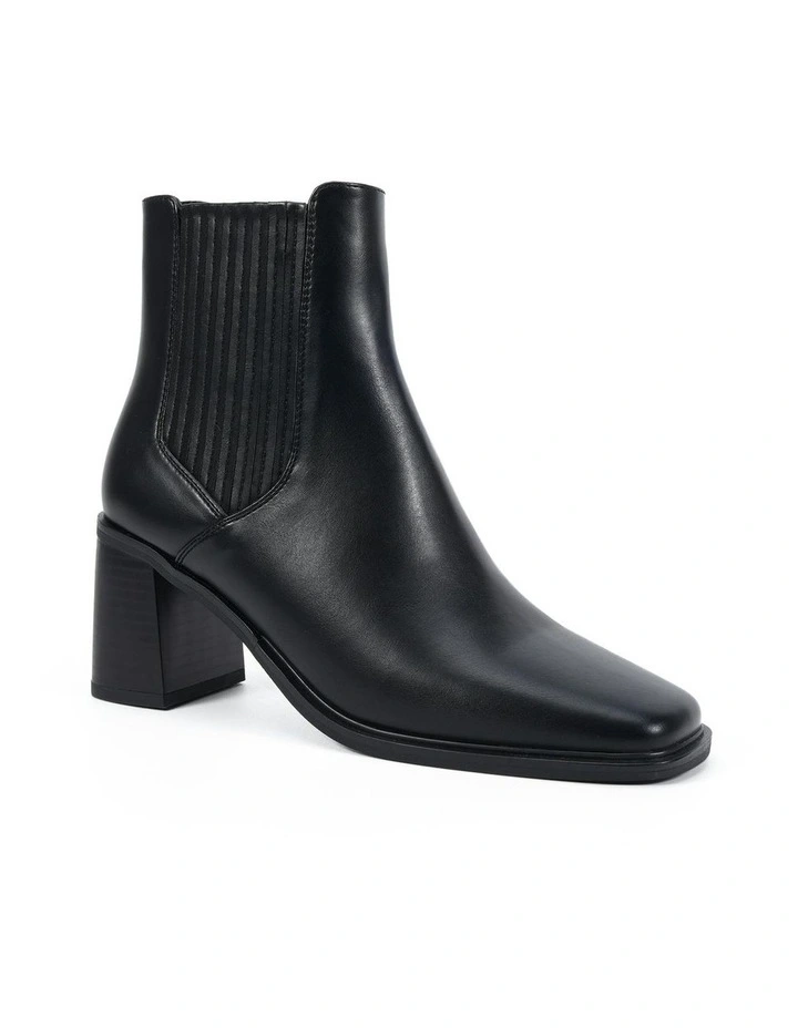 Deft Ankle Boots in Black Smooth image 2