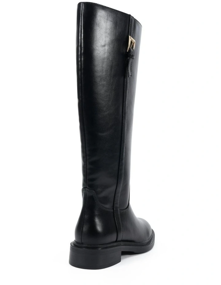 Jollie Long Boots in Black Smooth image 3