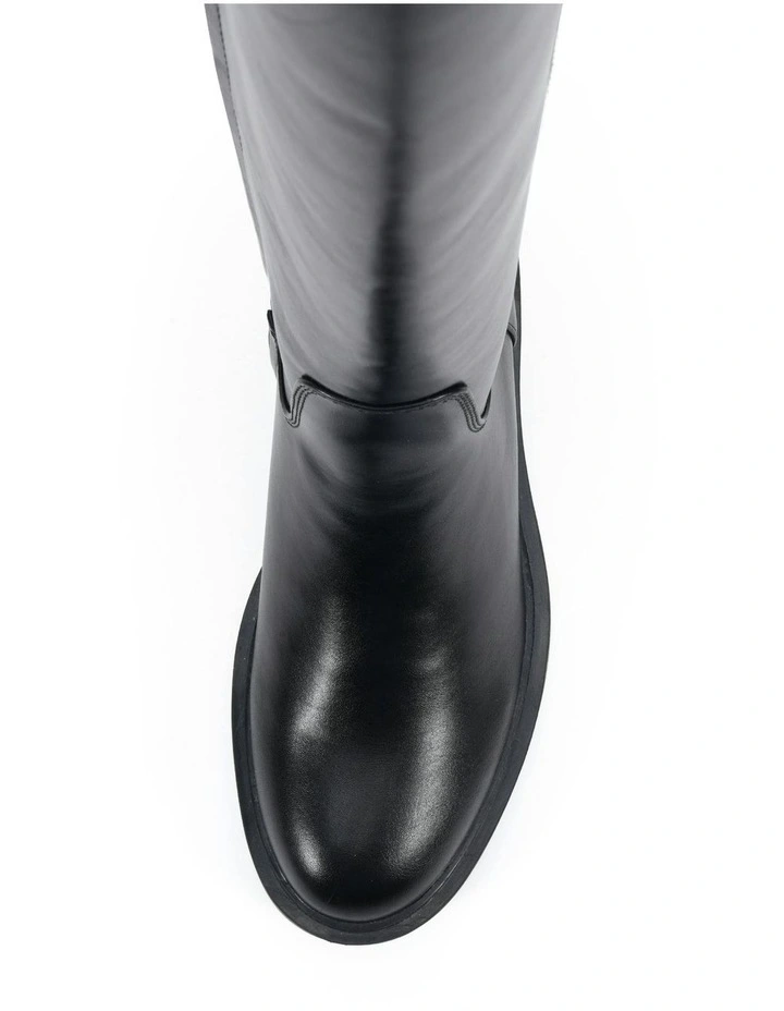 Jollie Long Boots in Black Smooth image 5