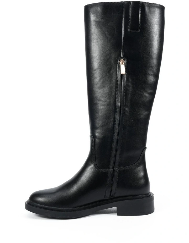 Jollie Long Boots in Black Smooth image 6