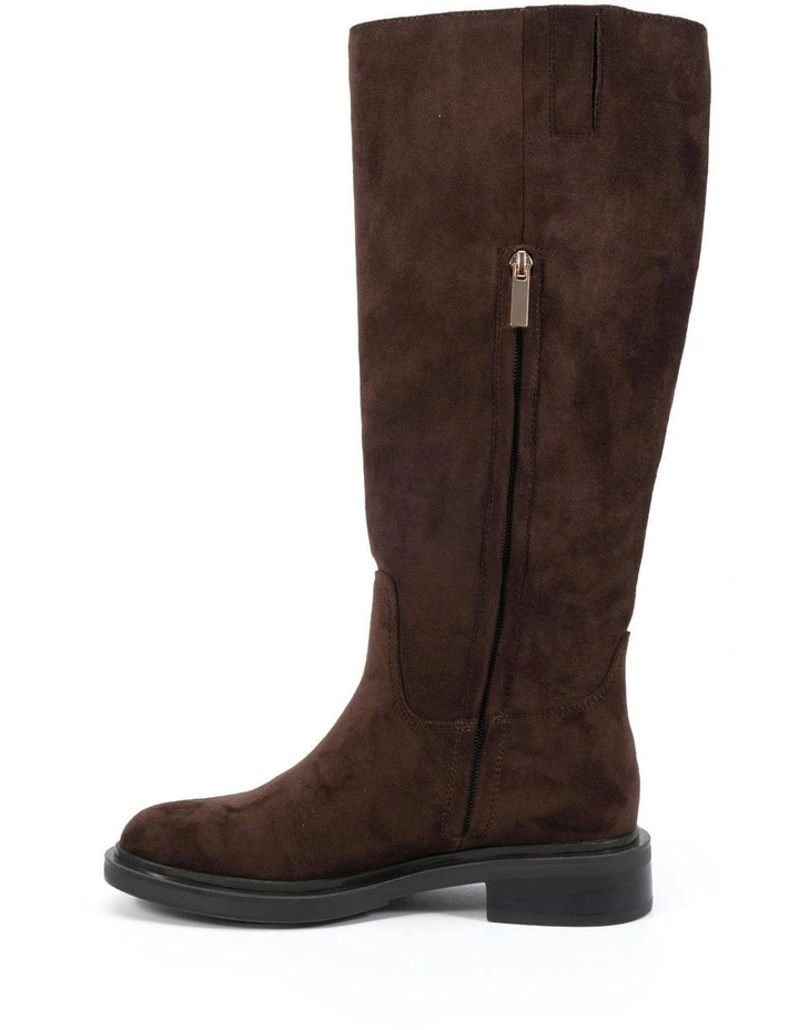 Jollie Long Boots in Espresso Suede image 6