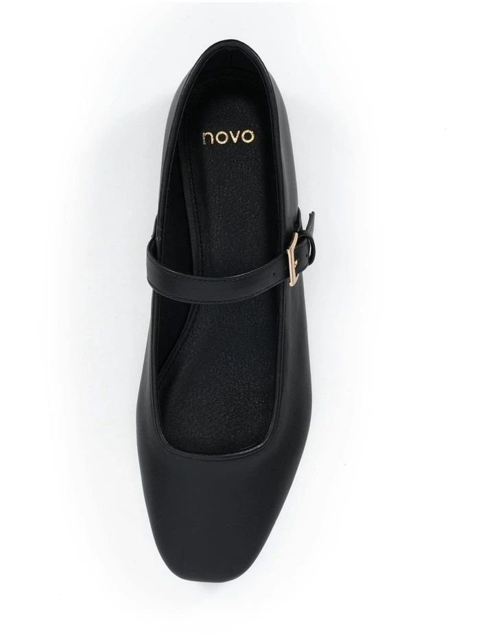 Calmly Ballet Flats in Black image 5