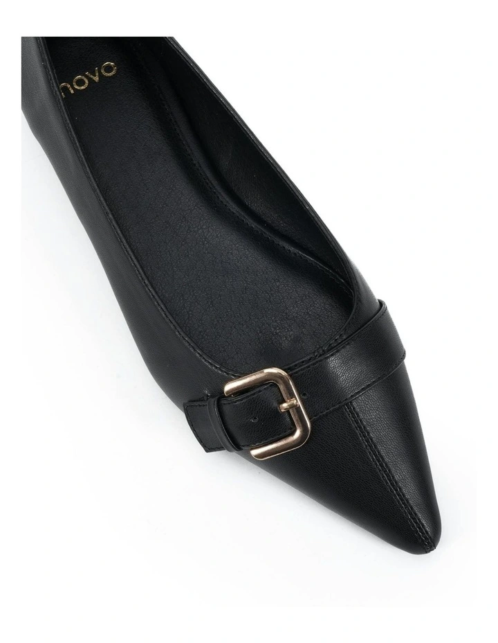 Catty Ballet Flats in Black image 4