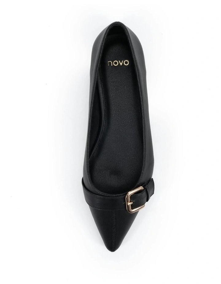 Catty Ballet Flats in Black image 5